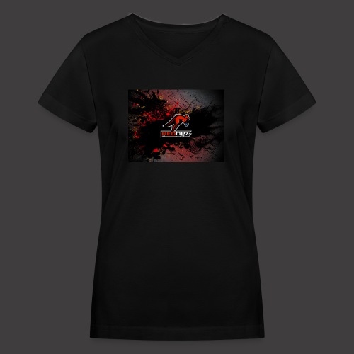 RedOpz Splatter - Women's V-Neck T-Shirt