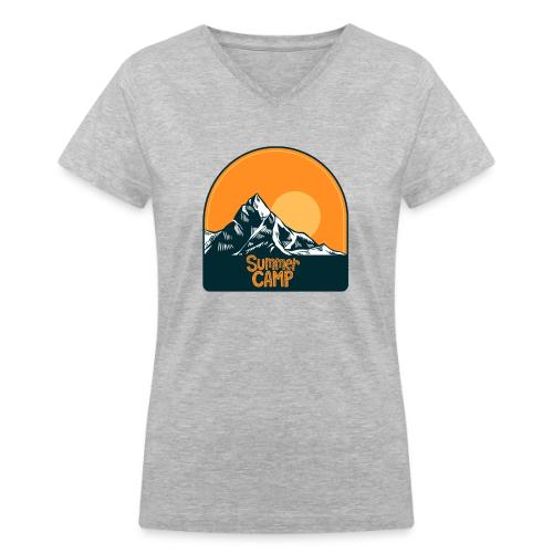 Adventure Summer Camp - Women's V-Neck T-Shirt