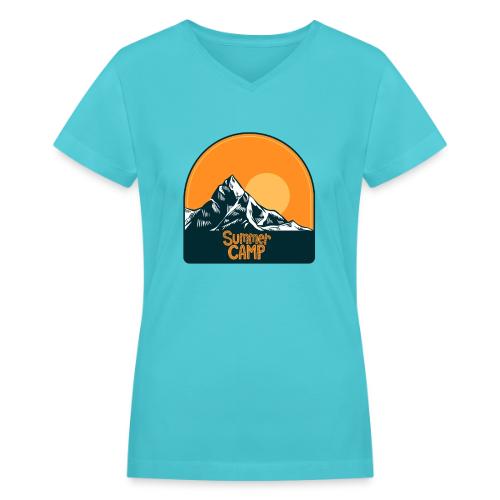 Adventure Summer Camp - Women's V-Neck T-Shirt