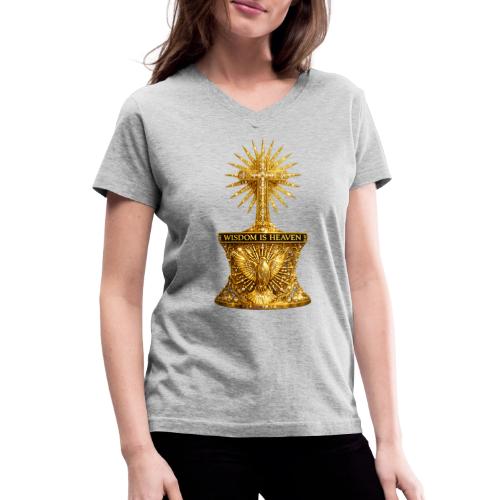 Wisdom is Heaven - Women's V-Neck T-Shirt