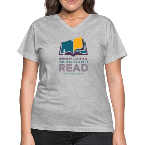 Find Your Freedom to Read - Women's V-Neck T-Shirt