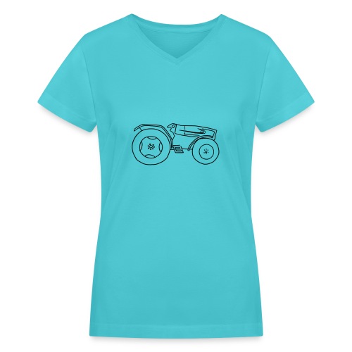 convertible tractor - Women's V-Neck T-Shirt