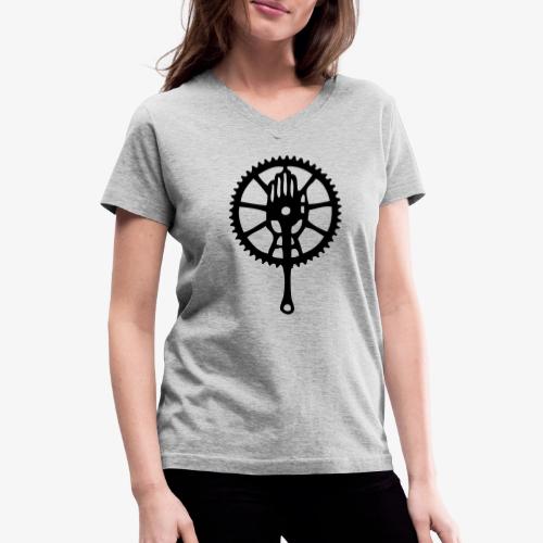 Rudge Chainring - Women's V-Neck T-Shirt