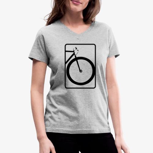 Front Wheel Forward - Women's V-Neck T-Shirt