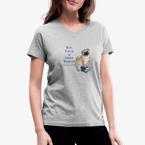 Books to Love By Author Logo - Women's V-Neck T-Shirt