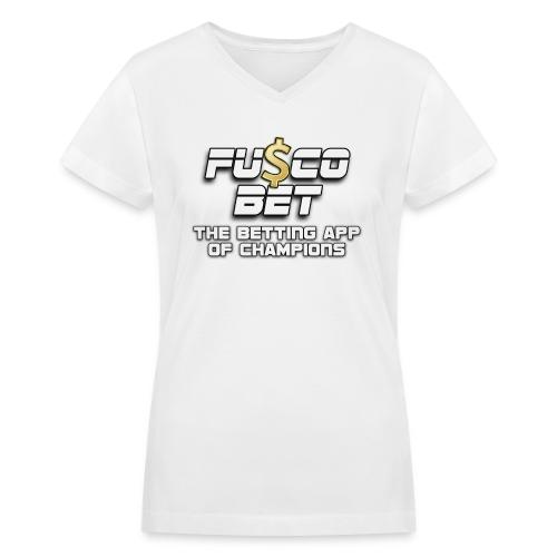 Official FuscoBet Logo - Women's V-Neck T-Shirt