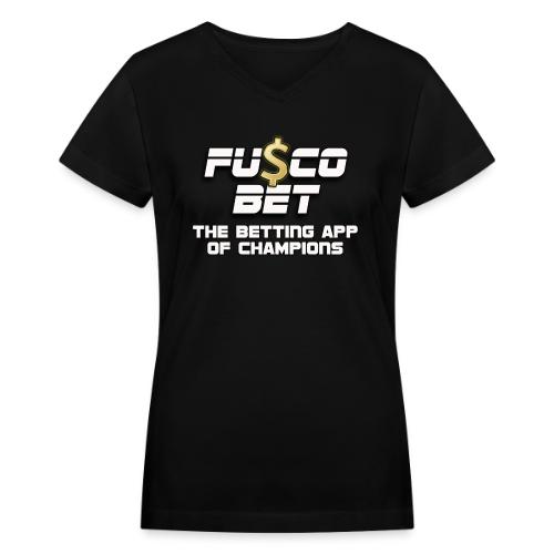 Official FuscoBet Logo - Women's V-Neck T-Shirt