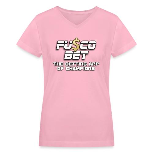 Official FuscoBet Logo - Women's V-Neck T-Shirt