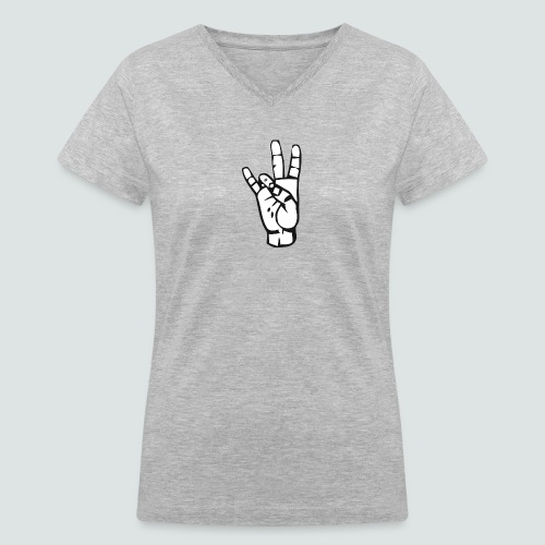 Team Zero logo - Women's V-Neck T-Shirt