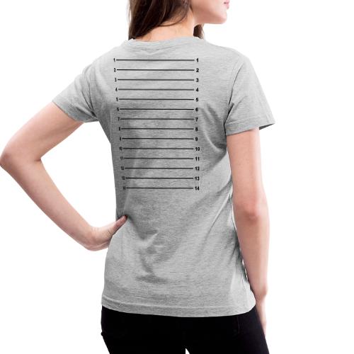 Length Check T-Shirt Plain - Women's V-Neck T-Shirt