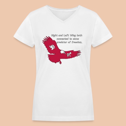 Predator of Freedom - Women's V-Neck T-Shirt