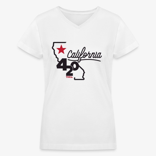 California 420 - Women's V-Neck T-Shirt