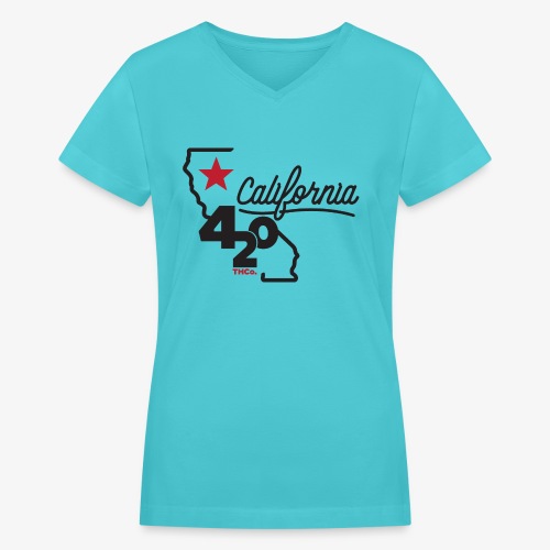 California 420 - Women's V-Neck T-Shirt