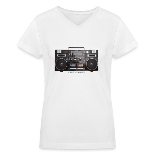 Helix HX 4700 Boombox Magazine T-Shirt - Women's V-Neck T-Shirt