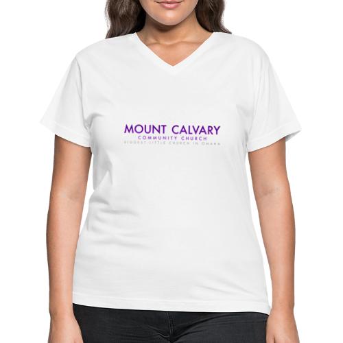 Mount Calvary Classic Apparel - Women's V-Neck T-Shirt