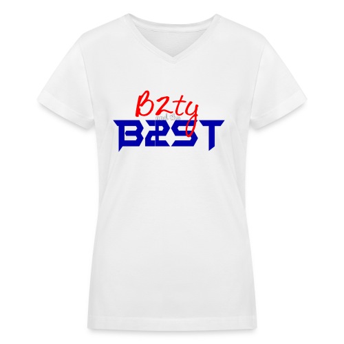 B2ST B2TY Women's V-Neck - Women's V-Neck T-Shirt