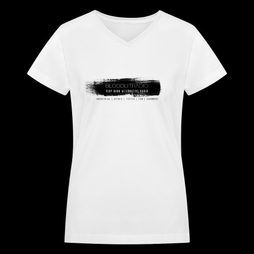 Bloodlit Radio 3 - Women's V-Neck T-Shirt