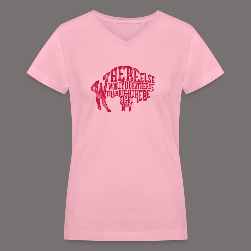 Right Here Right Now - Women's V-Neck T-Shirt