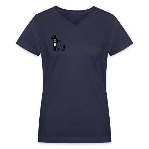 dabbyprojtshirt1 - Women's V-Neck T-Shirt