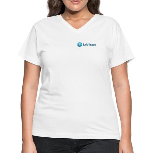 SafeTrade - Securing your cryptocurrency - Women's V-Neck T-Shirt