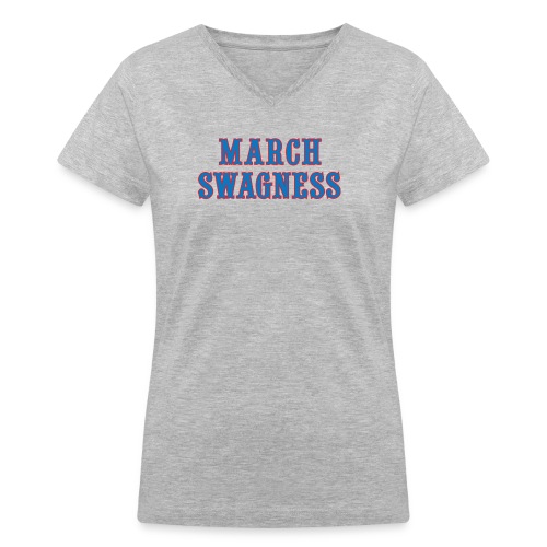 march swagness blred - Women's V-Neck T-Shirt