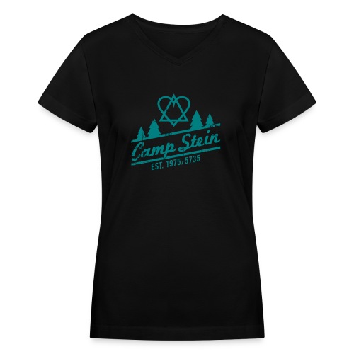 CampStein_logo_rough_1 - Women's V-Neck T-Shirt