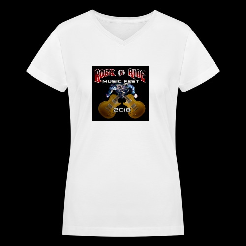 RocknRide Design - Women's V-Neck T-Shirt