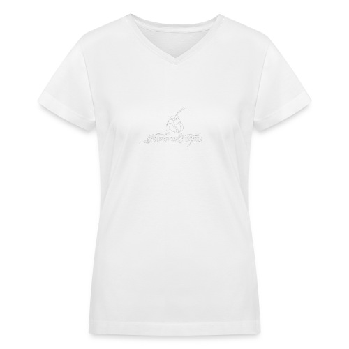 Natural Highs Logo In White - Women's V-Neck T-Shirt