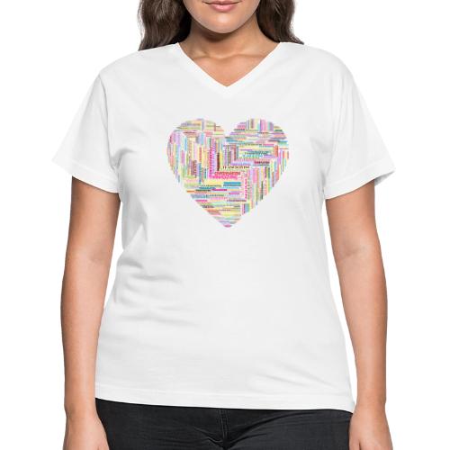 A Thanksgiving Heart - Women's V-Neck T-Shirt