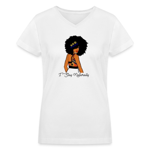 SlayNaturally - Women's V-Neck T-Shirt