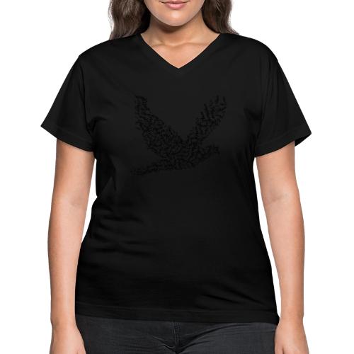 DOVE Peace in FLIGHT - Women's V-Neck T-Shirt