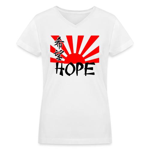 Rising Sun Hope Women's - Women's V-Neck T-Shirt