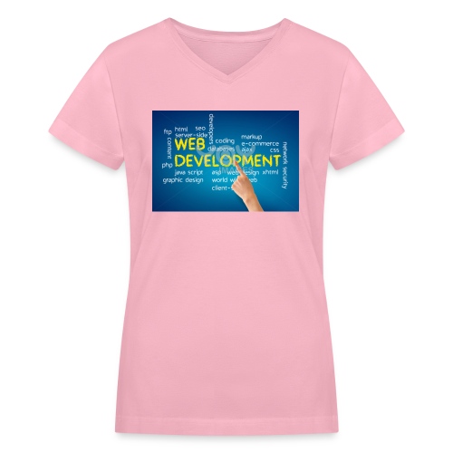 web development design - Women's V-Neck T-Shirt
