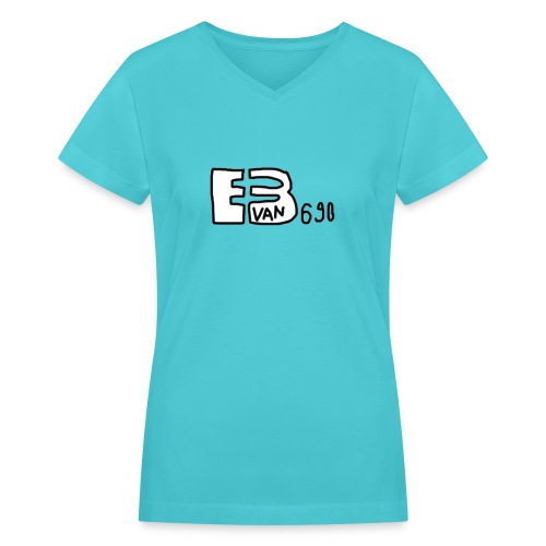 Evan3690 Logo - Women's V-Neck T-Shirt
