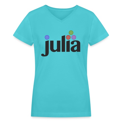 Official Julia Logo - Women's V-Neck T-Shirt