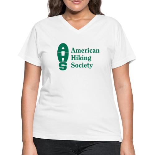 AHS logo green - Women's V-Neck T-Shirt