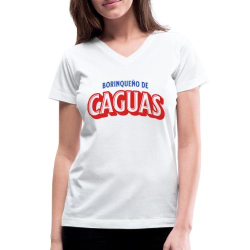Borinqueno de Caguas - Women's V-Neck T-Shirt