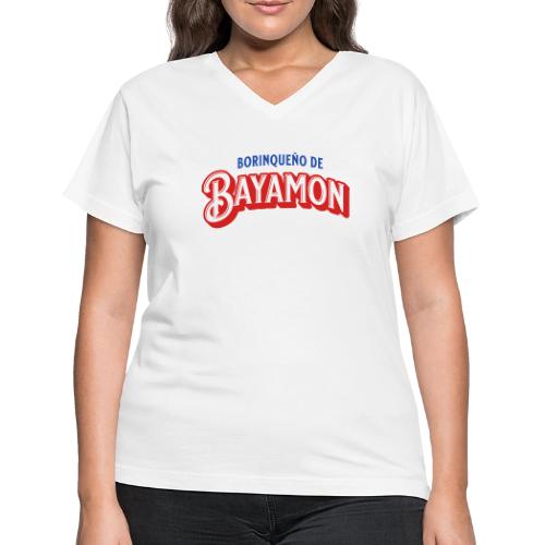 Borinqueno de Bayamon - Women's V-Neck T-Shirt