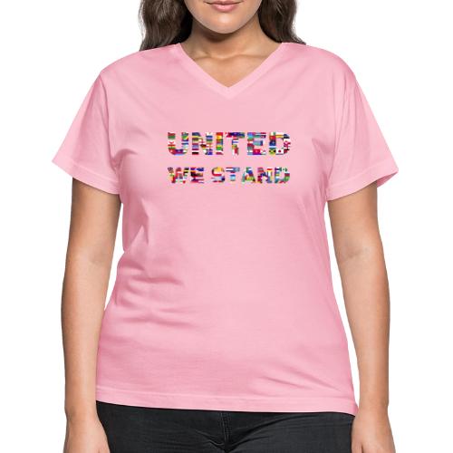UNITED WE STAND - Women's V-Neck T-Shirt