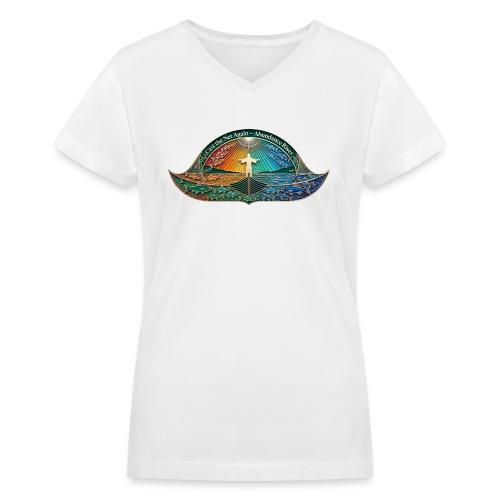 Easter Cast the Net Again T Shirt, abundance Gift - Women's V-Neck T-Shirt