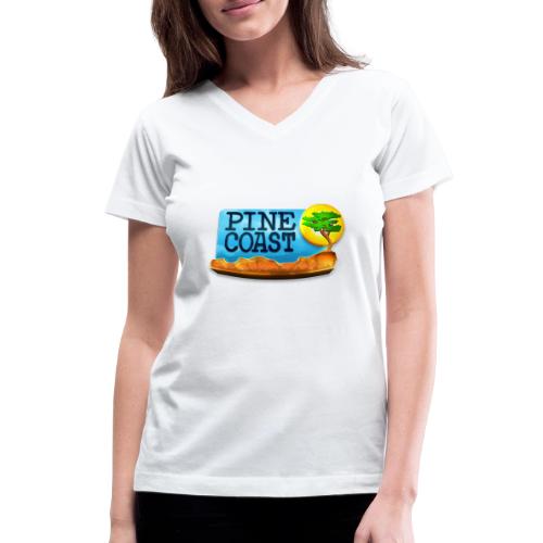 Pine Coast - Women's V-Neck T-Shirt