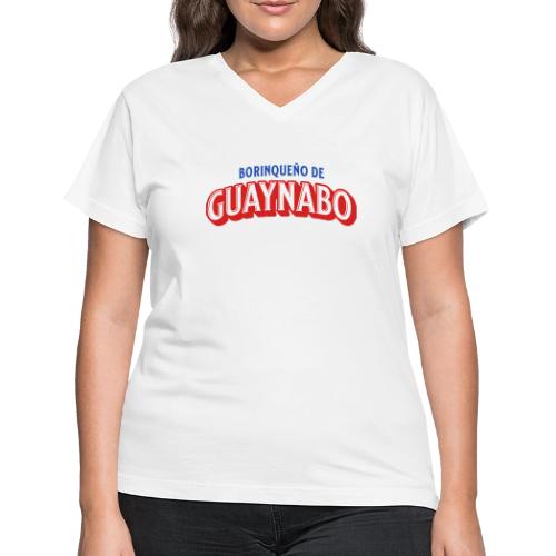 Borinqueno de Guaynabo - Women's V-Neck T-Shirt