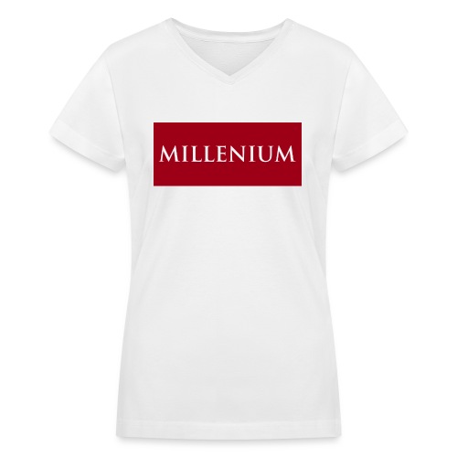 RED MILLENIUM - Women's V-Neck T-Shirt
