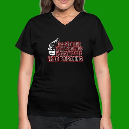 LEAD POISONING - Women's V-Neck T-Shirt
