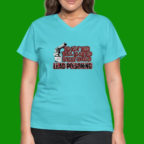 LEAD POISONING - Women's V-Neck T-Shirt