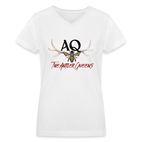 AQ logo - Women's V-Neck T-Shirt
