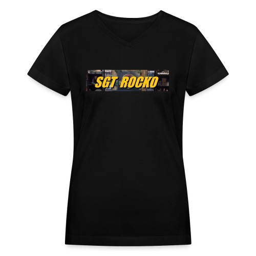 RockoWear Banner - Women's V-Neck T-Shirt
