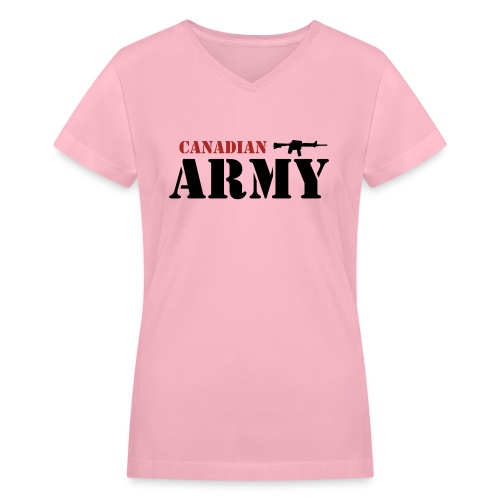 Canadian Army - Women's V-Neck T-Shirt