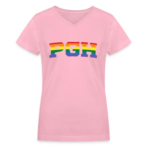 pgh_pride - Women's V-Neck T-Shirt