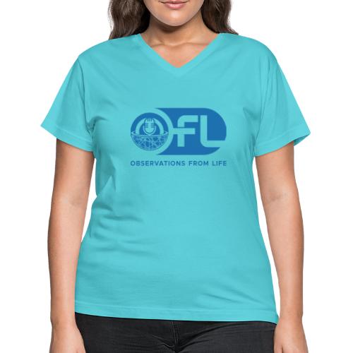 Observations from Life Logo - Women's V-Neck T-Shirt